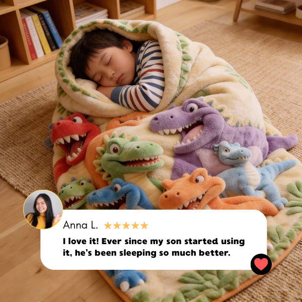SnuggleSaurus™ 3D Sensory Blanket